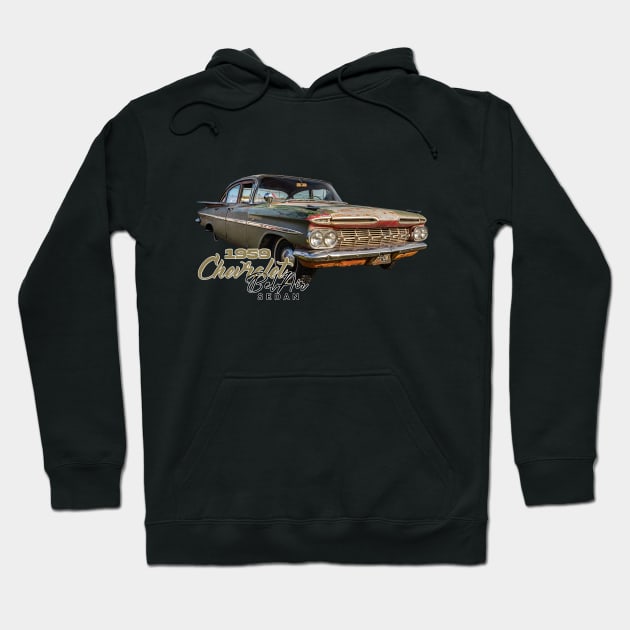 1959 Chevrolet Bel Air Sedan Hoodie by Gestalt Imagery